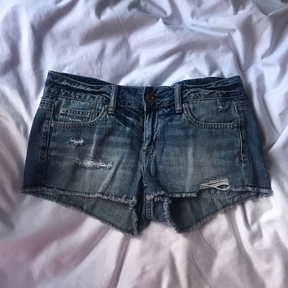 American Eagle Distressed Jean Shorts